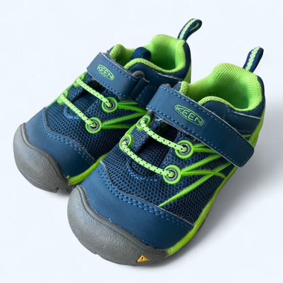 Keen Chandler CNX Trail Shoes Navy & Green size 6 Outdoor Shoes Gorpcore - Picture 7 of 11